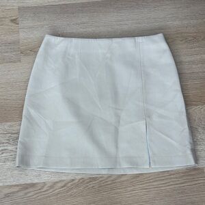 Sunday Best White faux leather Mini Skirt